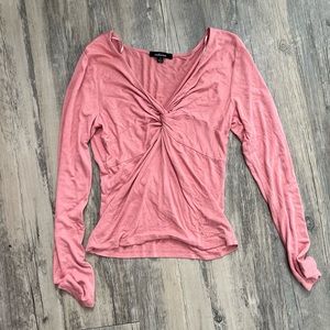 ❌SOLD❌ Pink v neck top